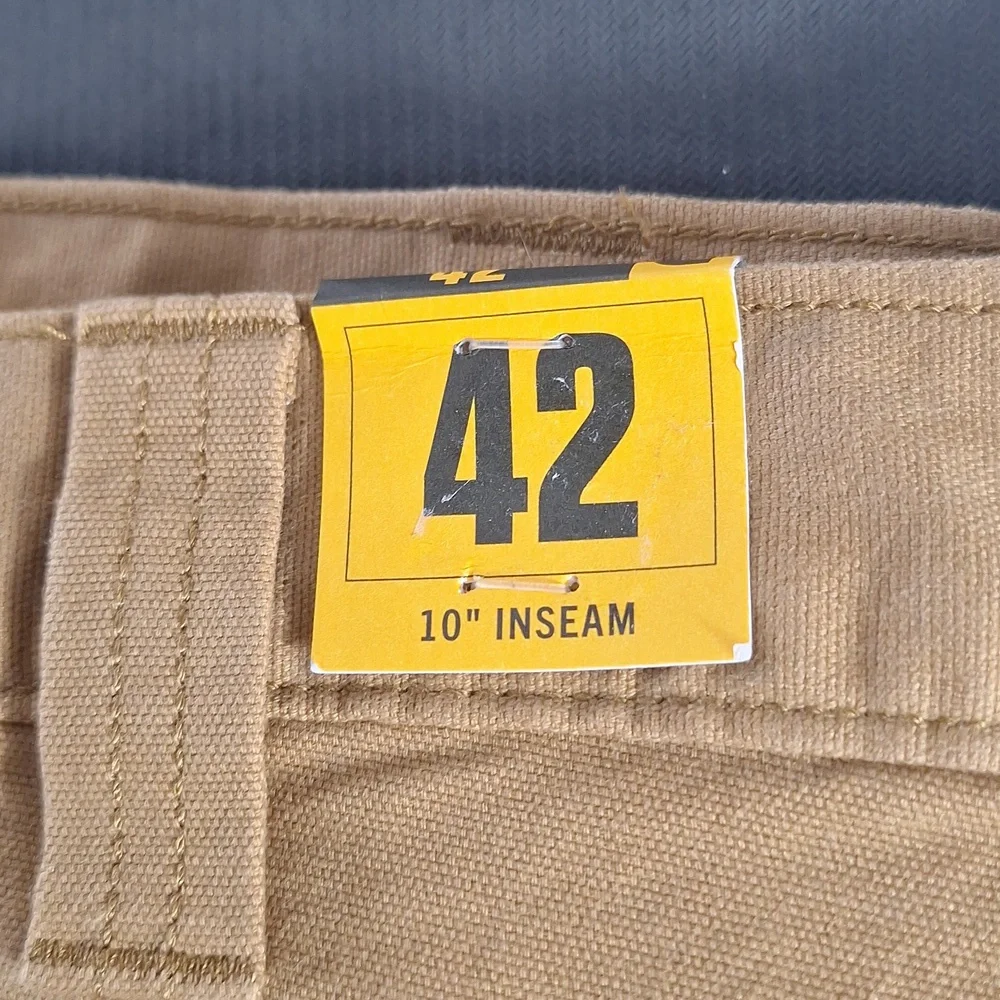 Carhartt Relaxed Fit Canvas Work Shorts Tan